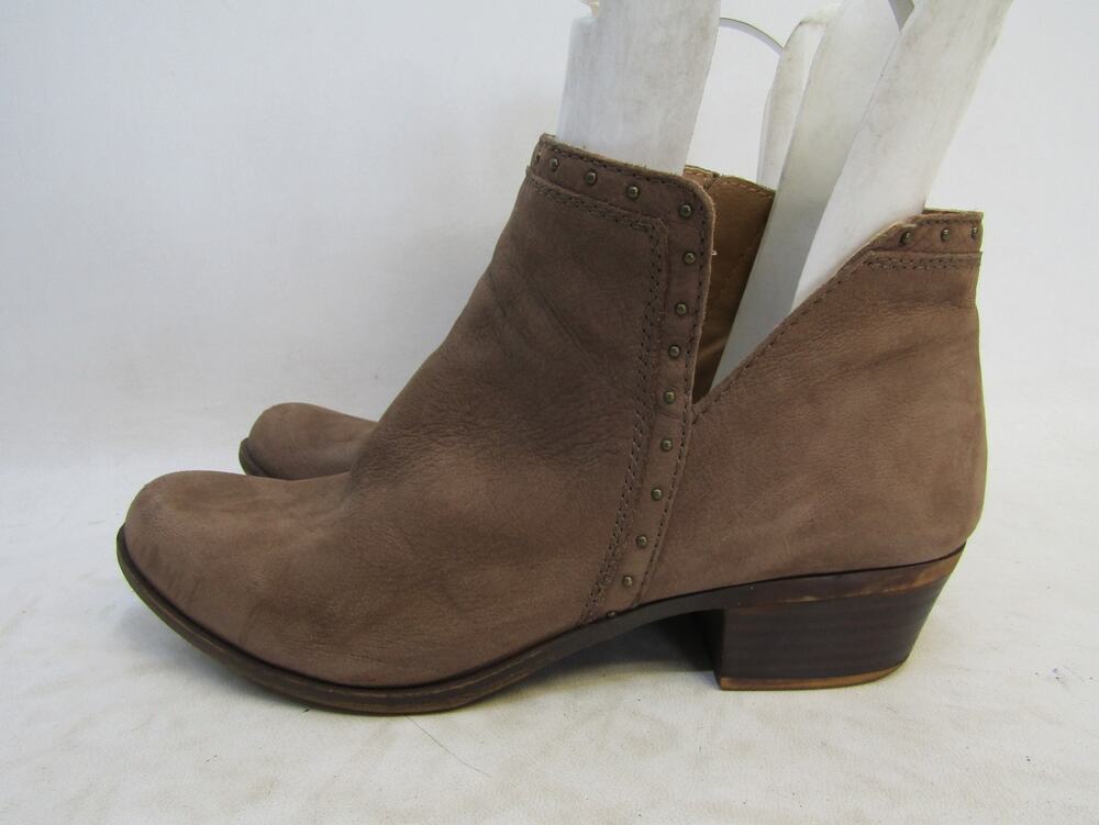Lucky Brand Womens Size 10 M Brown Soft Leather Zip Ankle Fashion Boots Bootie